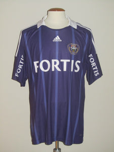 RSC Anderlecht 2008-09 Home shirt MATCH ISSUE/WORN #21 Tom De Sutter