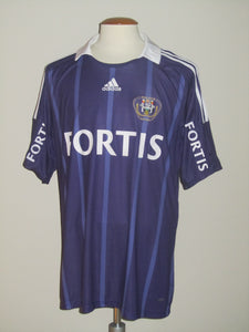 RSC Anderlecht 2008-09 Home shirt MATCH ISSUE/WORN #21 Tom De Sutter