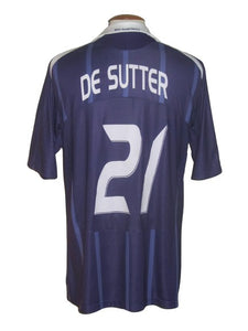 RSC Anderlecht 2008-09 Home shirt MATCH ISSUE/WORN #21 Tom De Sutter