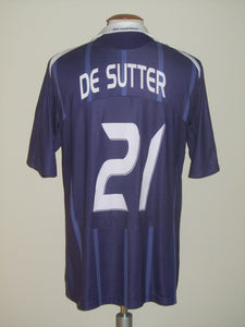 RSC Anderlecht 2008-09 Home shirt MATCH ISSUE/WORN #21 Tom De Sutter