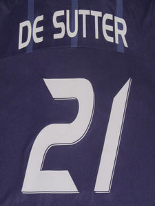 RSC Anderlecht 2008-09 Home shirt MATCH ISSUE/WORN #21 Tom De Sutter