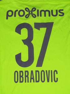 RSC Anderlecht 2015-16 Away shirt MATCH ISSUE/WORN #37 Ivan Obradovic