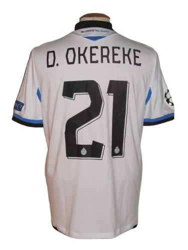 Club Brugge 2020-21 Away shirt MATCH ISSUE/WORN Champions League #21 David Okereke