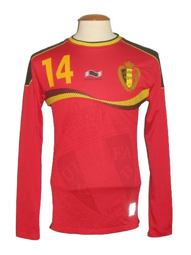 Rode Duivels 2012-13 Qualifiers Home shirt L/S M #14