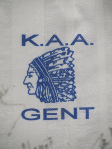 KAA Gent 1994-95 Home shirt L/S L *signed*