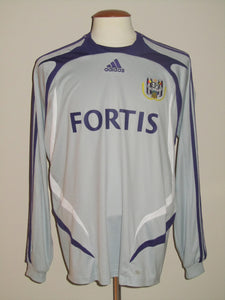 RSC Anderlecht 2007-08 Away shirt L #12 Thomas Chatelle *signed*