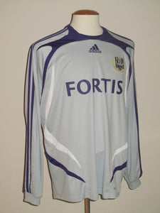 RSC Anderlecht 2007-08 Away shirt L #12 Thomas Chatelle *signed*