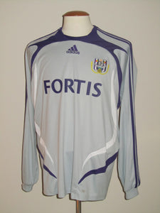 RSC Anderlecht 2007-08 Away shirt L #12 Thomas Chatelle *signed*