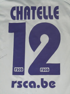 RSC Anderlecht 2007-08 Away shirt L #12 Thomas Chatelle *signed*