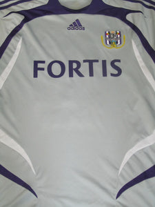 RSC Anderlecht 2007-08 Away shirt L #12 Thomas Chatelle *signed*