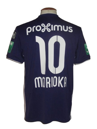 RSC Anderlecht 2018-19 Home shirt MATCH ISSUE/WORN # 10 Ryota Morioka