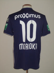 RSC Anderlecht 2018-19 Home shirt MATCH ISSUE/WORN # 10 Ryota Morioka