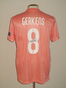 RSC Anderlecht 2018-19 Away shirt Europa League #8 Pieter Gerkens *signed*