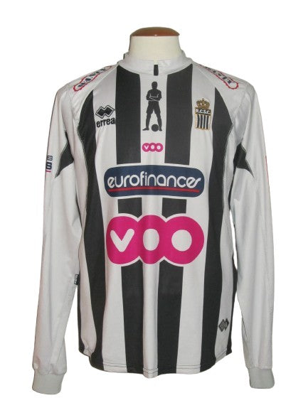 RCS Charleroi 2007-08 Home shirt MATCH ISSUE/WORN #10 Geoffrey Mujangi Bia