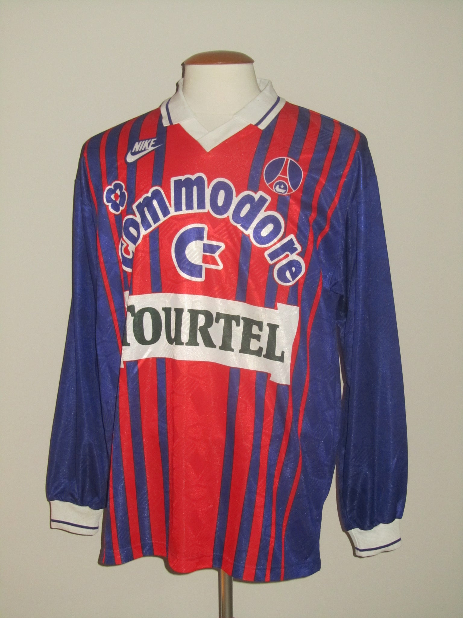 Paris Saint-Germain FC 1993-94 Home shirt L/S L – Belgian Football Classics