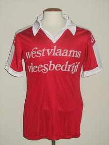 KSV Waregem 1981-82 Home shirt MATCH ISSUE/WORN Cup final #14 vs THOR Waterschei