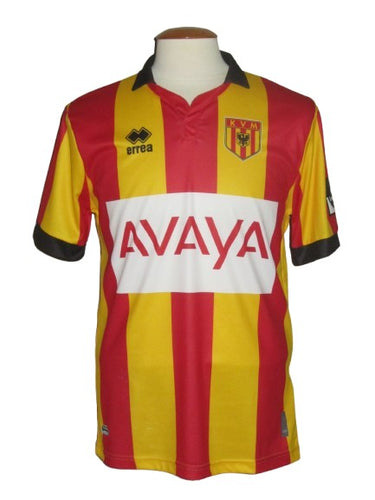 KV Mechelen 2022-23 Home shirt MATCH WORN #9 Julien Ngoy 