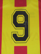 Load image into Gallery viewer, KV Mechelen 2022-23 Home shirt MATCH WORN #9 Julien Ngoy &quot;20 jaar redding&quot; *incl. CoA*