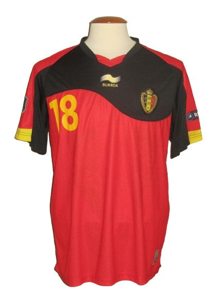 Rode Duivels 2011-12 Qualifiers Home shirt PLAYER ISSUE #18