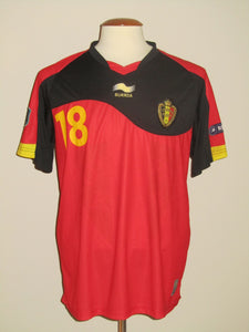 Rode Duivels 2011-12 Qualifiers Home shirt PLAYER ISSUE #18