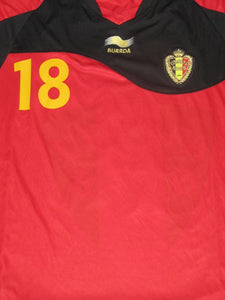 Rode Duivels 2011-12 Qualifiers Home shirt PLAYER ISSUE #18