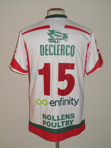 SV Zulte Waregem 2009-10 Away shirt MATCH ISSUE/WORN #15 Miguel Dachelet *signed*