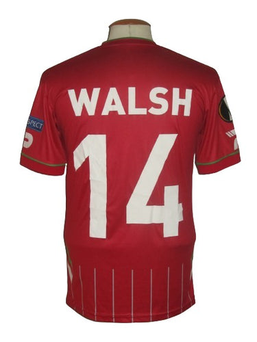 SV Zulte Waregem 2017-18 Home shirt MATCH ISSUE/WORN Europa League #14 Sandy Walsh