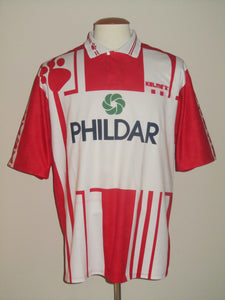 Royal Excel Mouscron 1994-95 Home shirt MATCH ISSUE/WORN #4 Steve Dugardein