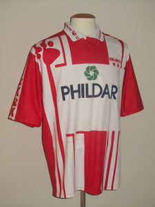 Royal Excel Mouscron 1994-95 Home shirt MATCH ISSUE/WORN #4 Steve Dugardein