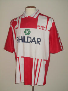 Royal Excel Mouscron 1994-95 Home shirt MATCH ISSUE/WORN #4 Steve Dugardein