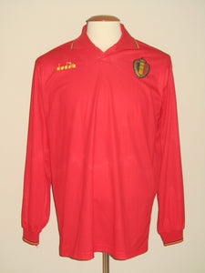Rode Duivels 1992-93 Home shirt L/S L