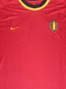 Rode Duivels 2000-02 Home shirt XXL *flockage KRC Genk*