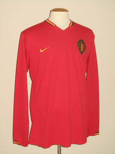 Rode Duivels 2006-08 Qualifiers Home shirt L/S XL