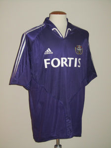 RSC Anderlecht 2004-05 Away shirt XL #18 Christophe Grégoire