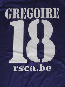 RSC Anderlecht 2004-05 Away shirt XL #18 Christophe Grégoire