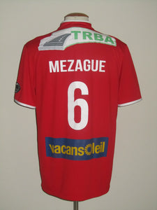 Royal Excel Mouscron Peruwelz 2014-15 Home shirt MATCH ISSUE/WORN #6 Teddy Mezague *signed*