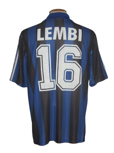 Club Brugge 2000-02 Home shirt MATCH ISSUE/WORN UEFA Cup #16 Hervé Nzelo-Lembi