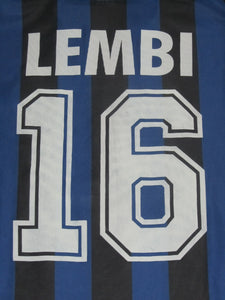 Club Brugge 2000-02 Home shirt MATCH ISSUE/WORN UEFA Cup #16 Hervé Nzelo-Lembi