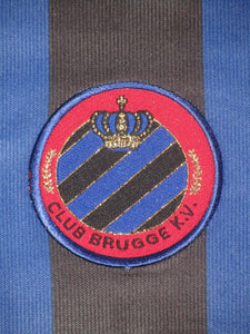 Club Brugge 2000-02 Home shirt MATCH ISSUE/WORN UEFA Cup #16 Hervé Nzelo-Lembi