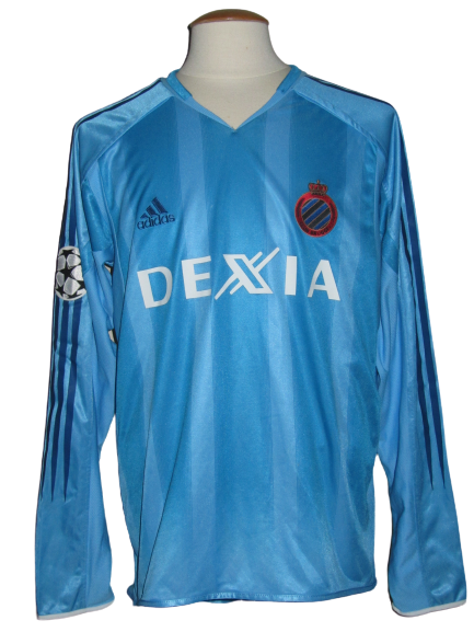 Club Brugge 2003/2004 Away Shirt Kit Jersey Grey YXL/S Longsleeve