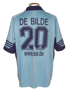 RSC Anderlecht 2001-02 Away shirt XL #20 Gilles De Bilde