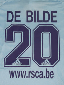 RSC Anderlecht 2001-02 Away shirt XL #20 Gilles De Bilde