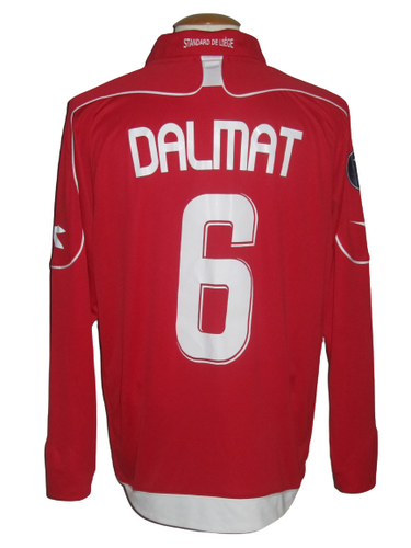 Standard Luik 2008-09  Home shirt MATCH ISSUE/WORN UEFA Cup #6 Wilfried Dalmat