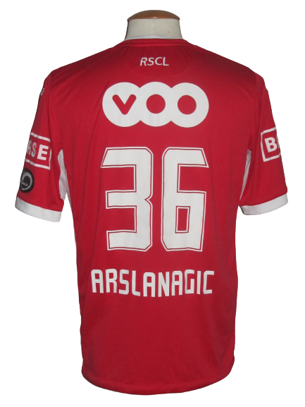 Standard Luik 2013-14 Home shirt MATCH ISSUE/WORN #36 Dino Arslanagic