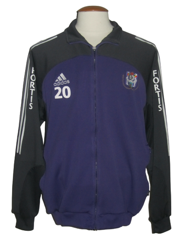 RSC Anderlecht 2001-03 Training jacket and bottom PLAYER ISSUE #20 Gilles De Bilde