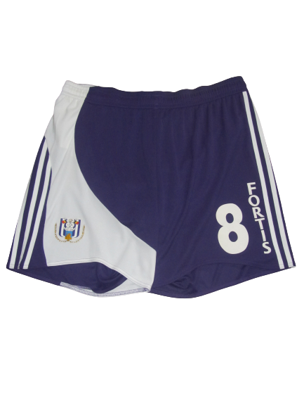 RSC Anderlecht 2007-08 Home short PLAYER ISSUE #8 Jan Polak