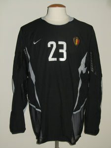 Rode Duivels 2002-04 Keeper shirt PLAYER ISSUE #23