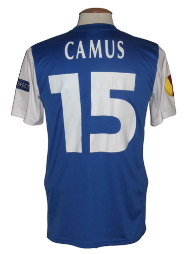 KRC Genk 2013-14 Home shirt MATCH ISSUE/WORN Europa League #15 Fabien Camus